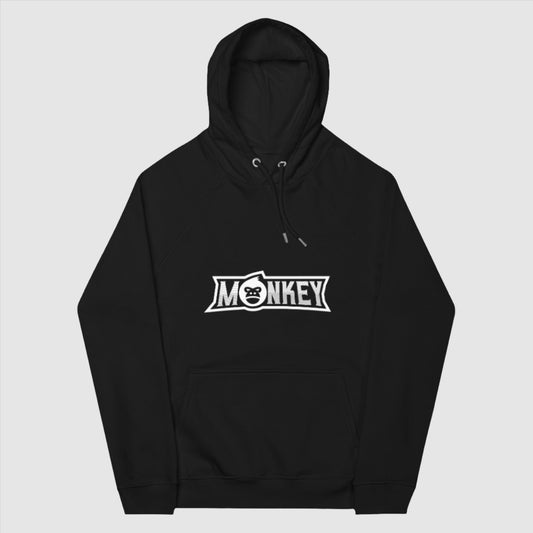 Monkey G Unisex eco raglan hoodie